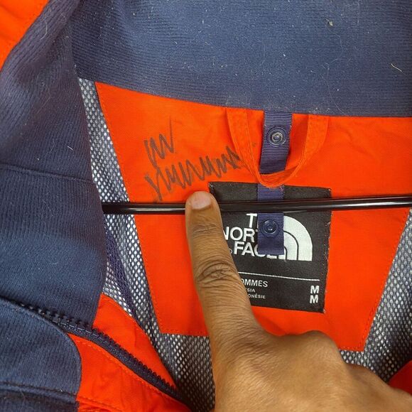 North Face Hyvent 3 in 1 Jacket Mens Medium Orange Shell Only - Picture 10 of 16